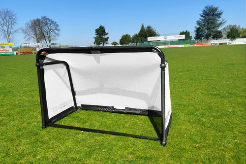 Weißes, klappbares Fußballtor 1,5 m x 1 m