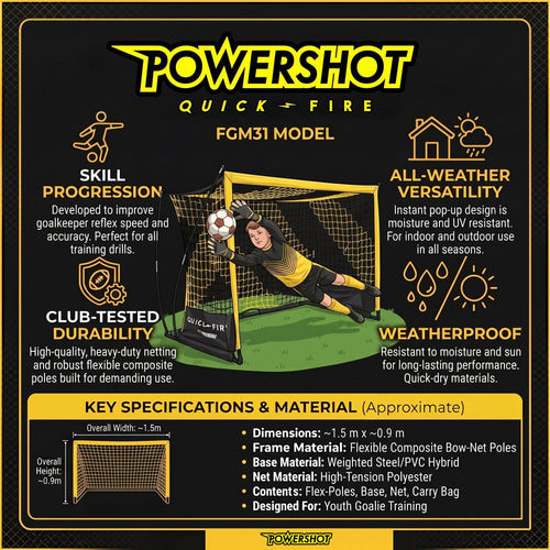 QuickFire® Self-weighted goal - 1.5m x 0.9m