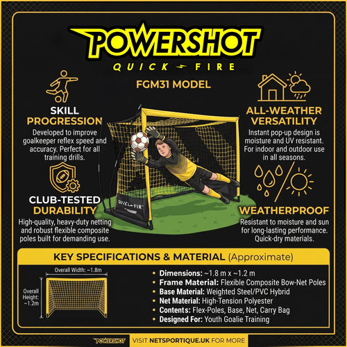QuickFire® Self-weighted goal - 1.5m x 0.9m