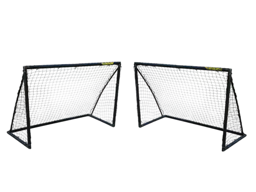 Pair of Football goals - 1.8m x 1.2m - uPVC black