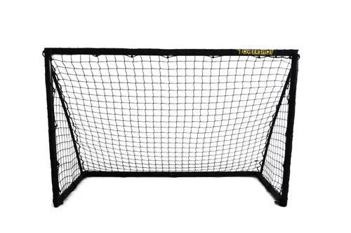 Football goal - 1.8m x 1.2m - uPVC black with Black shooting wall