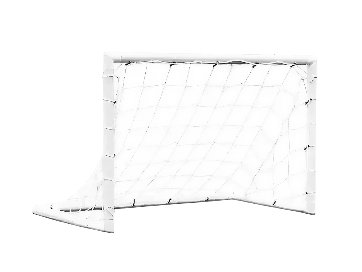 Pair of Football goals - 1.2m x 0.8m - uPVC white