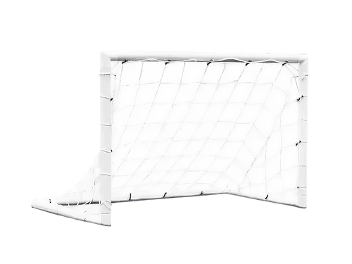 Pair of Football goals - 1.2m x 0.8m - uPVC white