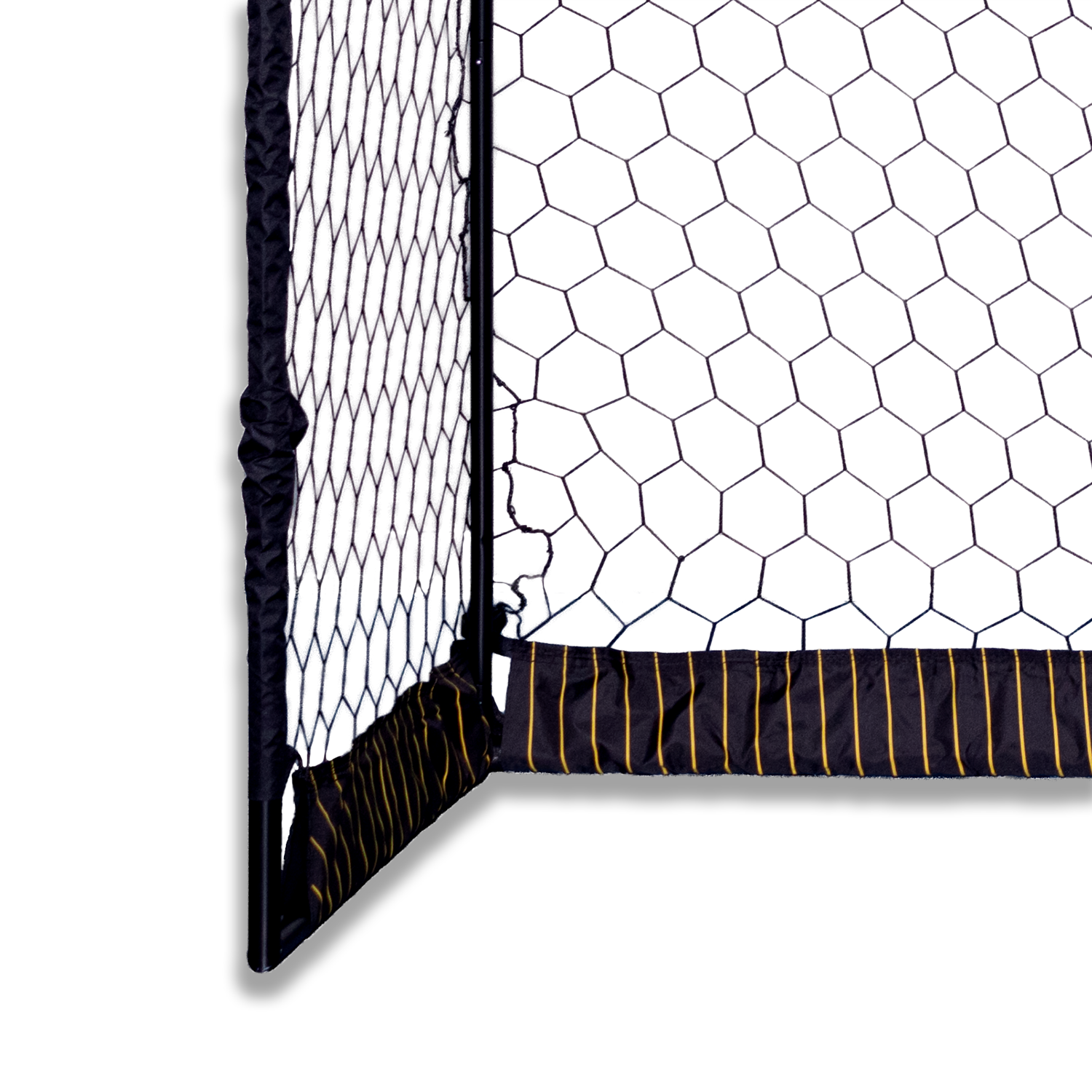 Fußballtor aus schwarzem Stahl – 3 x 2 m