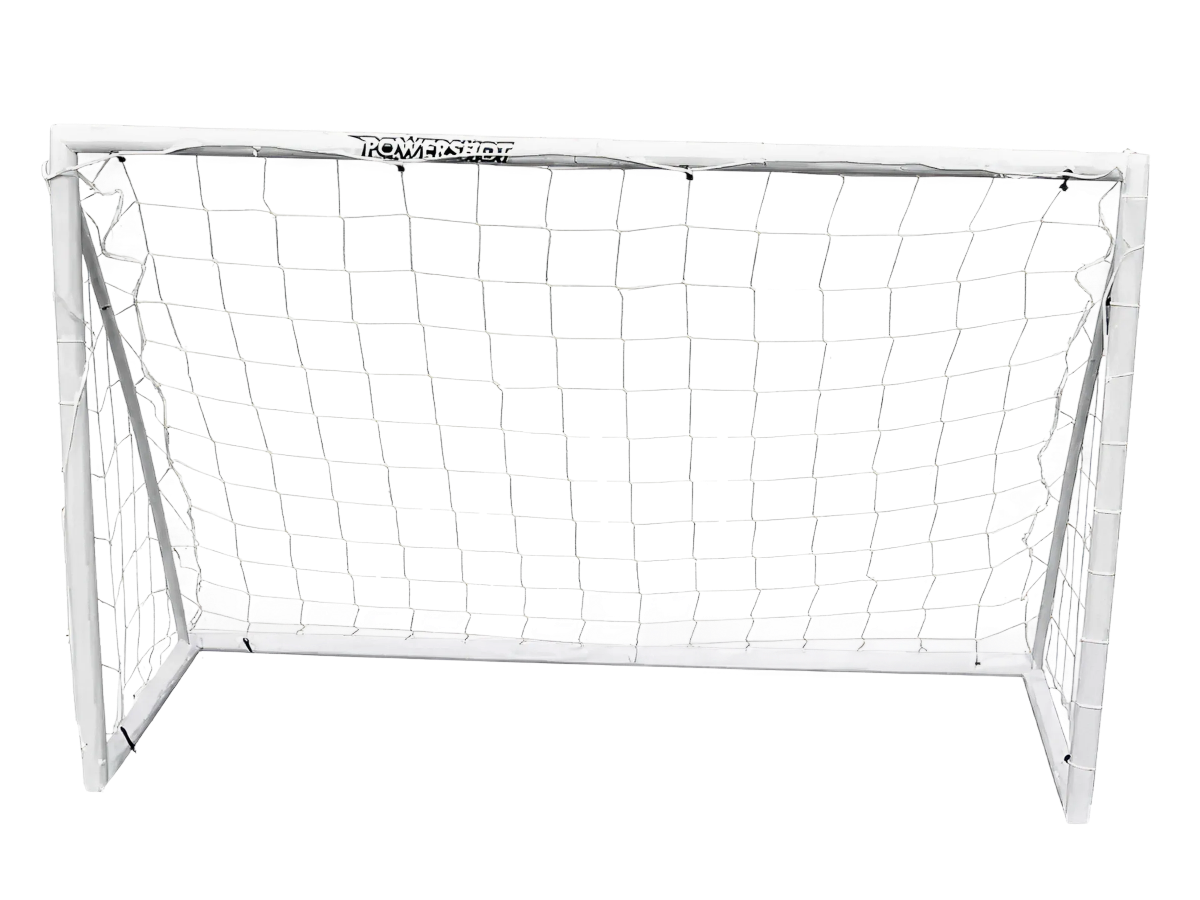 Fußballtor 1,8 m x 1,2 m, weiß, aus PVC