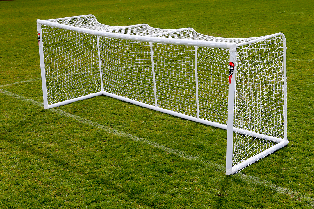 Modulares Fußballtor aus PVC, 4 m x 1,5 m und 3 m x 1,5 m