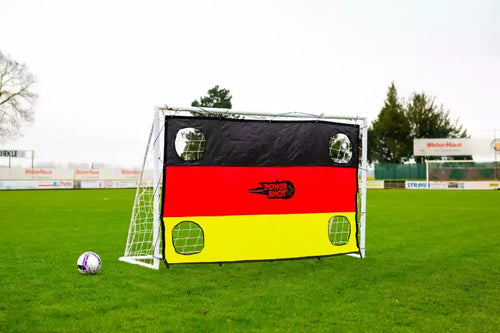 Football uPVC Goal with Germany Shooting Wall - 2.4m x 1.5m