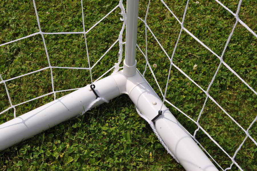Football net white - 2mm - 3m x 2m x 0.5m x 1.2m
