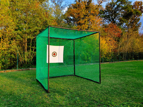 Golf cage - 3m x 3m x 3m with target and protective foam