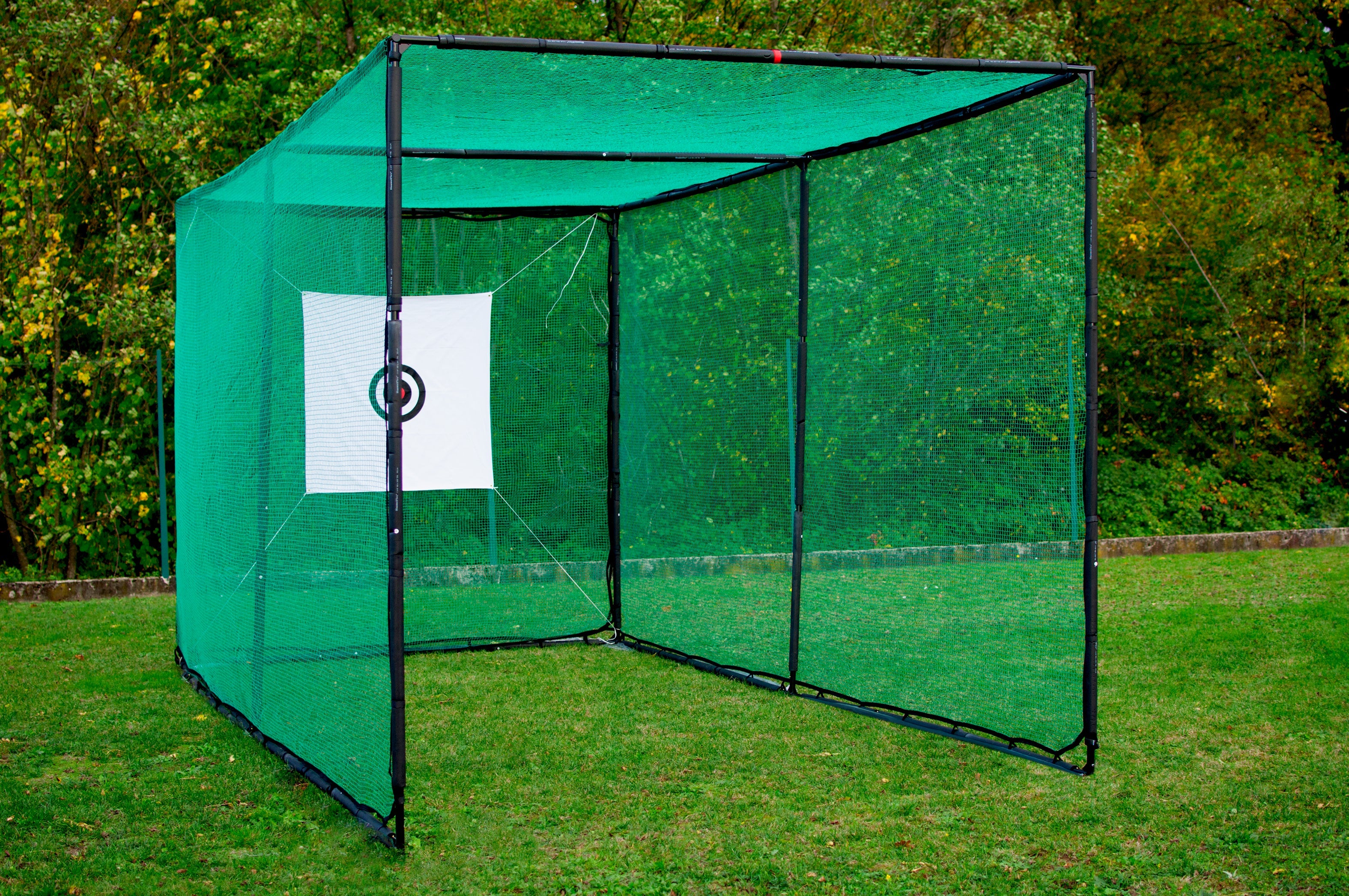Golf cage structure and net - 6m x 3m x 3m with precision target