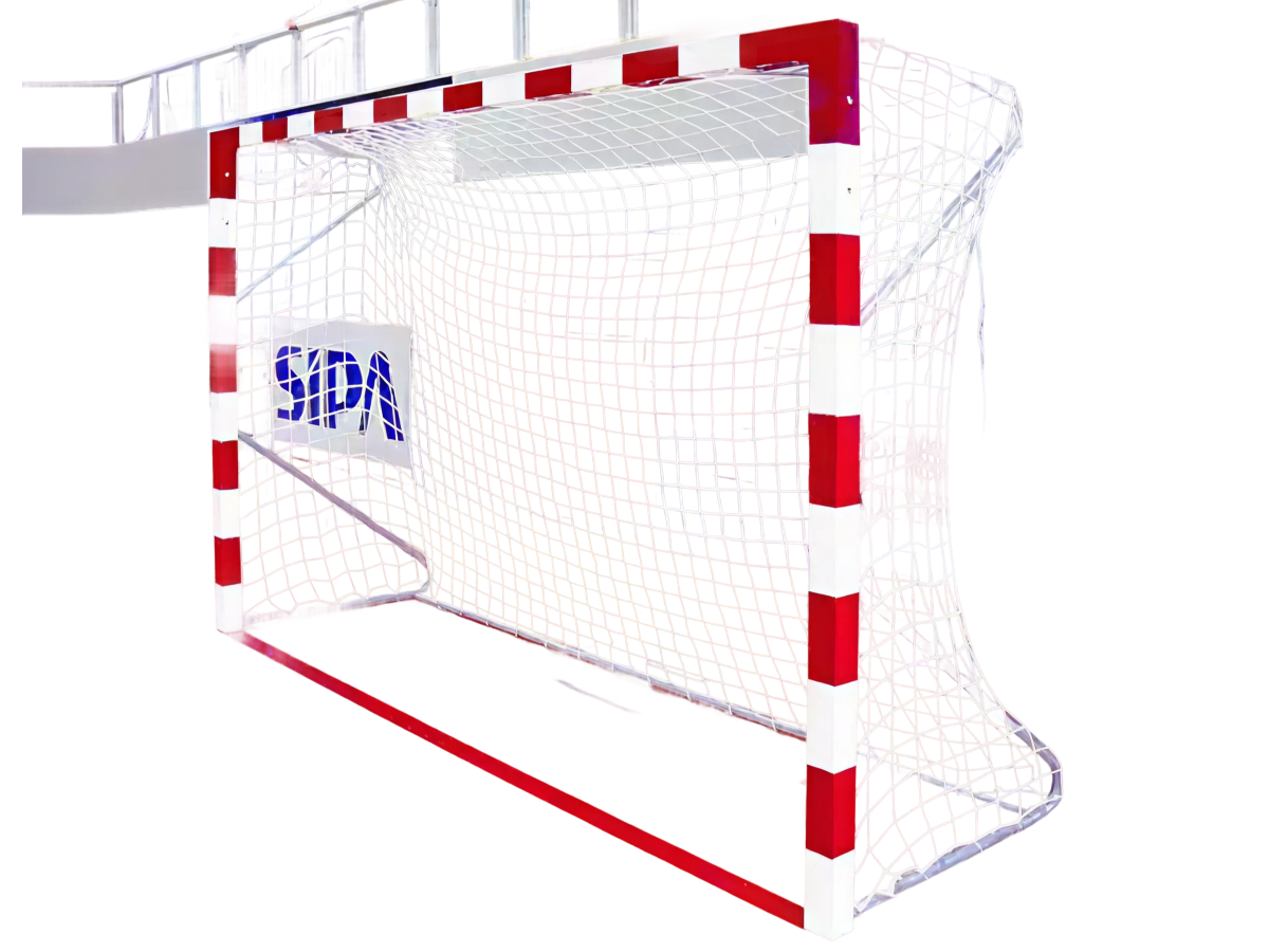 Socketed handball goal - 3m x 2m - aluminium