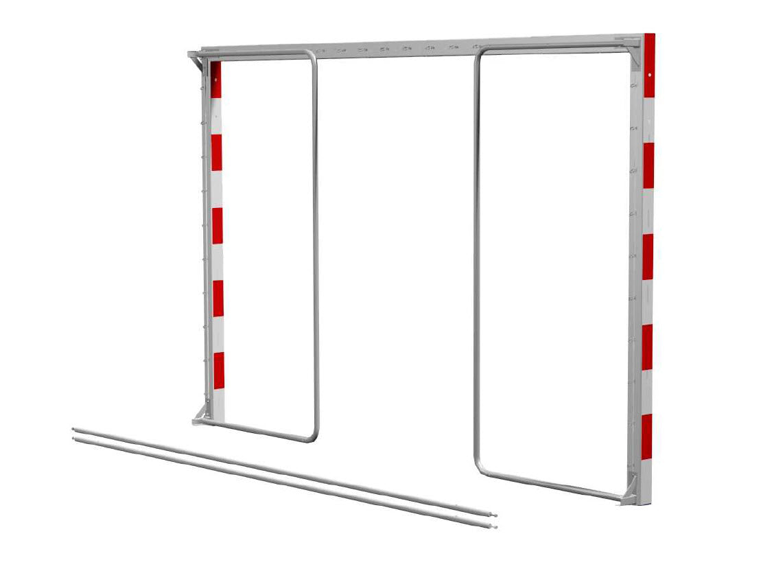 Foldable and mobile steel competition handball goal - 3m x 2m