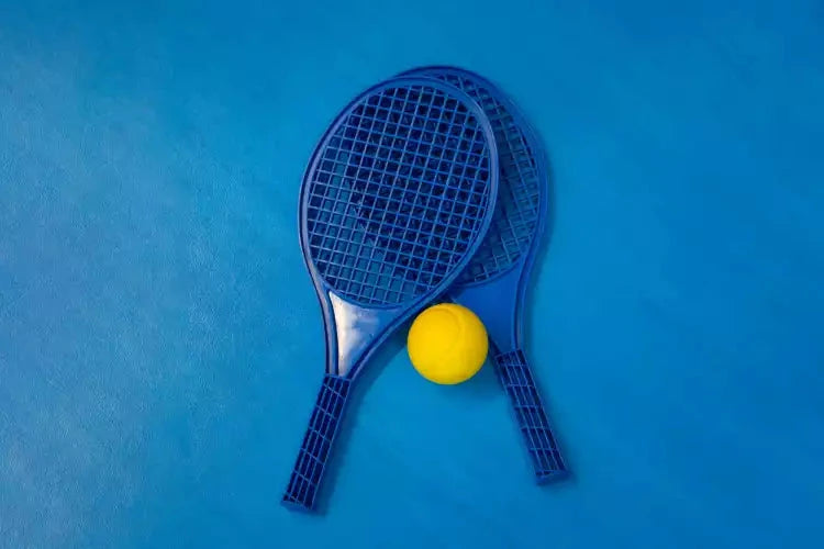 Children's tennis set with 41cm rackets and carry net