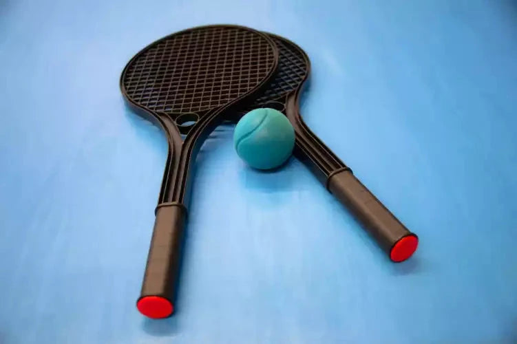 Children's tennis set with 54cm rackets and carry net