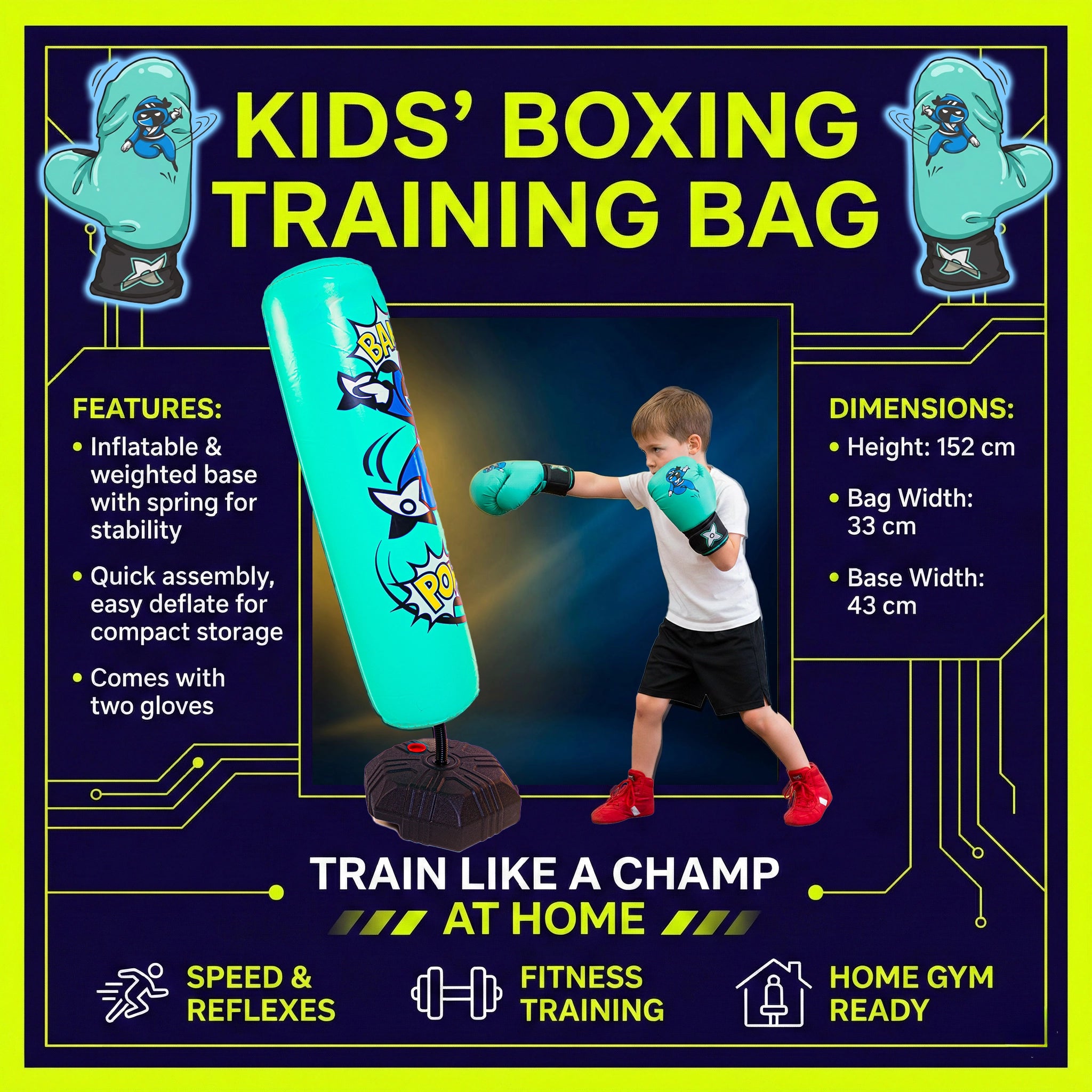 Stehender Boxsack – Schnellboxtraining