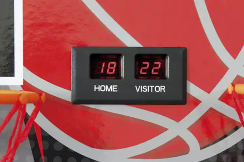 Double electronic basketball arcade game with 4 balls