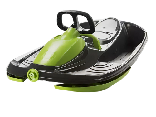 Snow Sled with Retractable Tow Cable for Kids and Adults