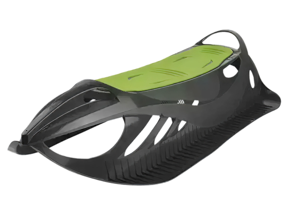 Snow Glider Futuristic Steerable Sled with Steering Wheel