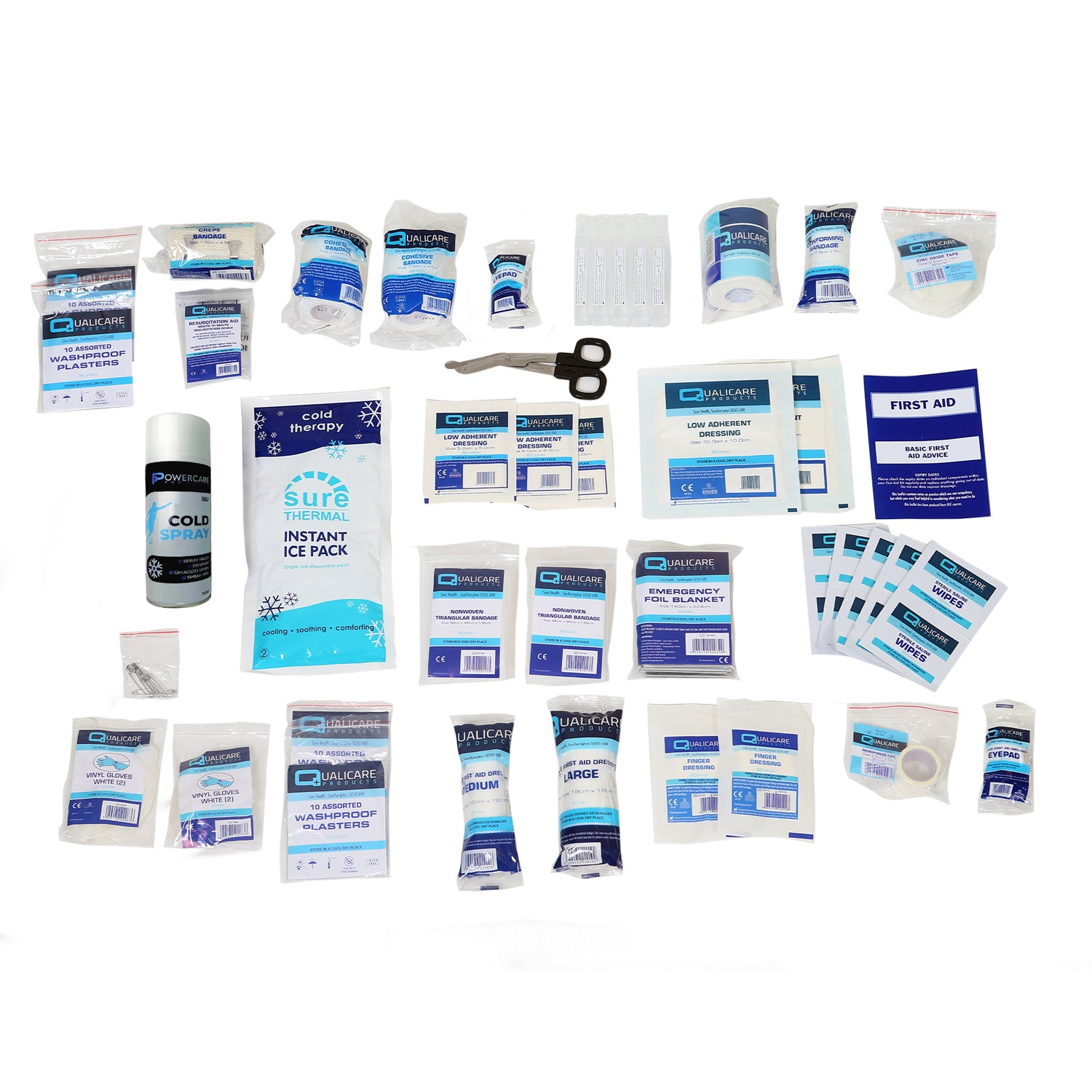 Sports first aid kit touchline refill pack