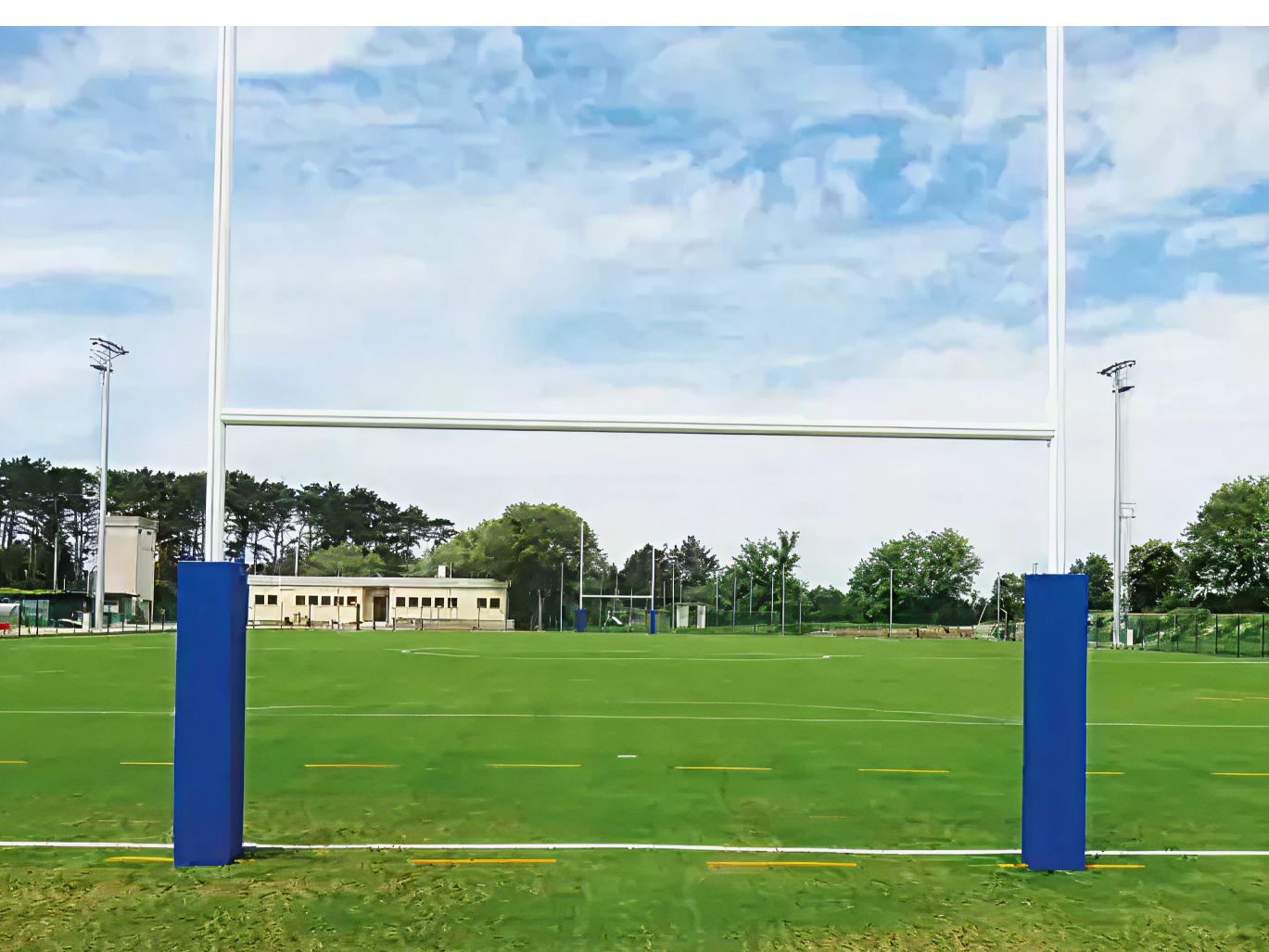 Professional Aluminium Rugby Posts - 15m height