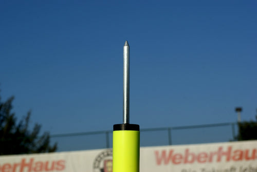 Set of 10 Neon Yellow Slalom Poles with Spring Bases – 172cm