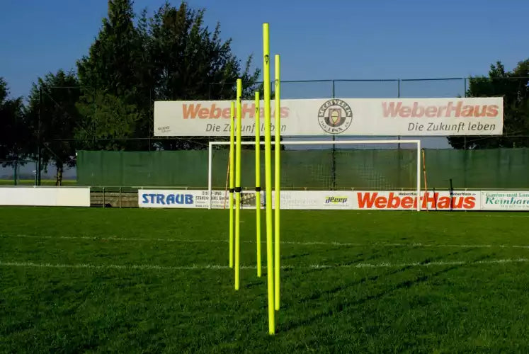 Adjustable slalom pole