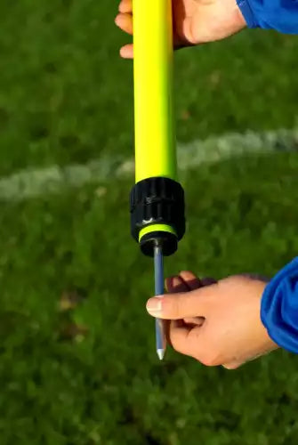 Adjustable slalom pole