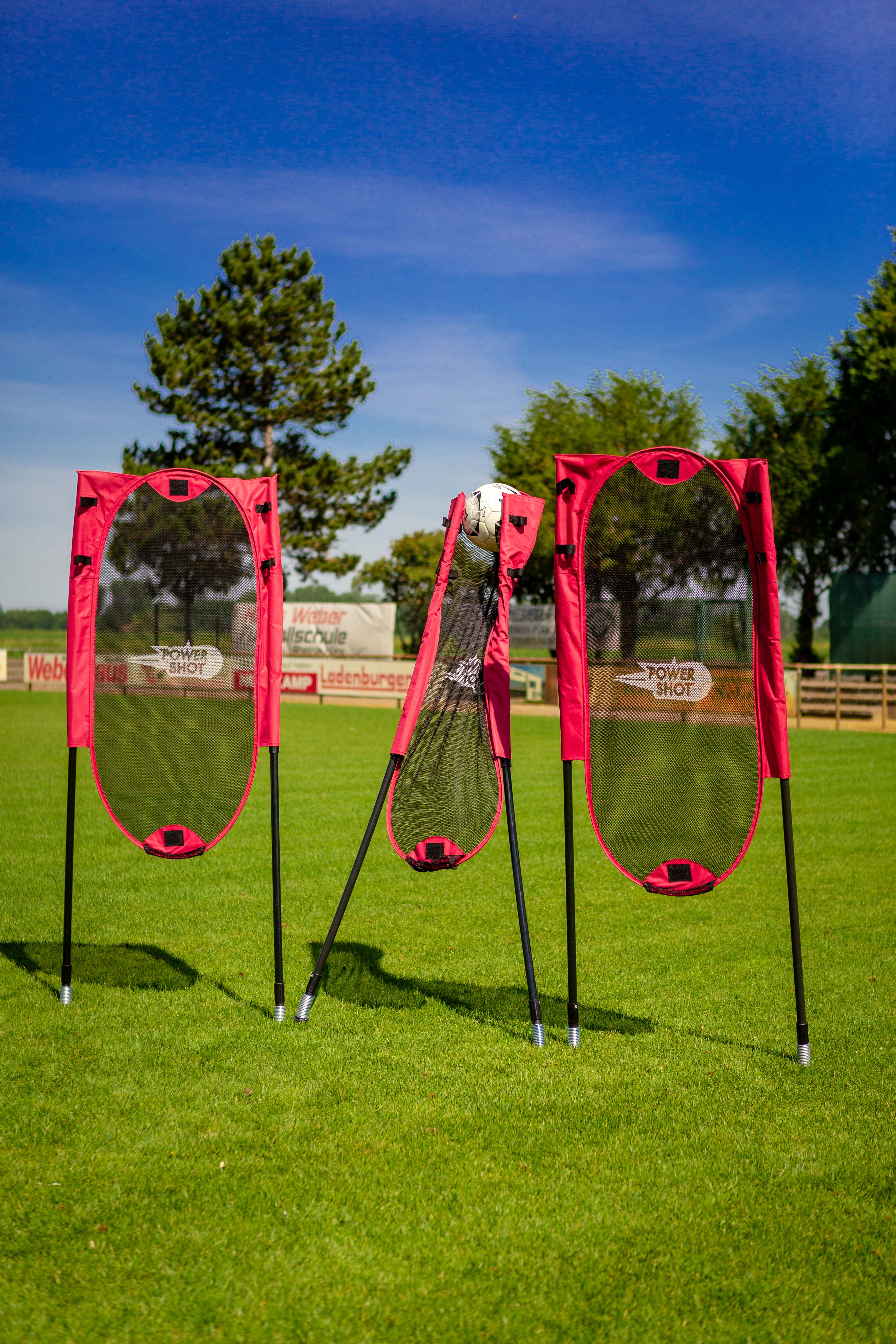 Kit of 3 flexible and foldable free kick dummies