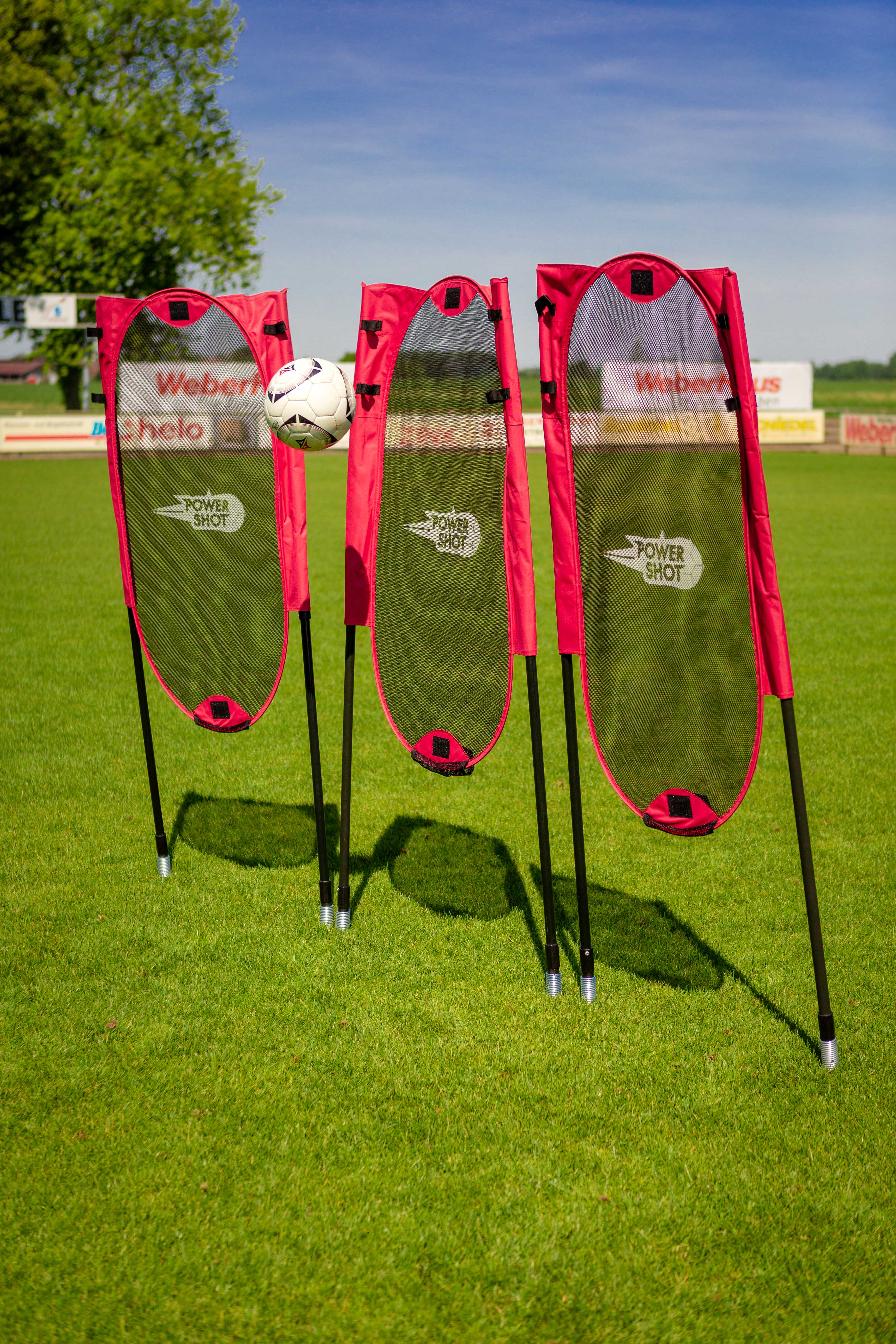 Kit of 3 flexible and foldable free kick dummies