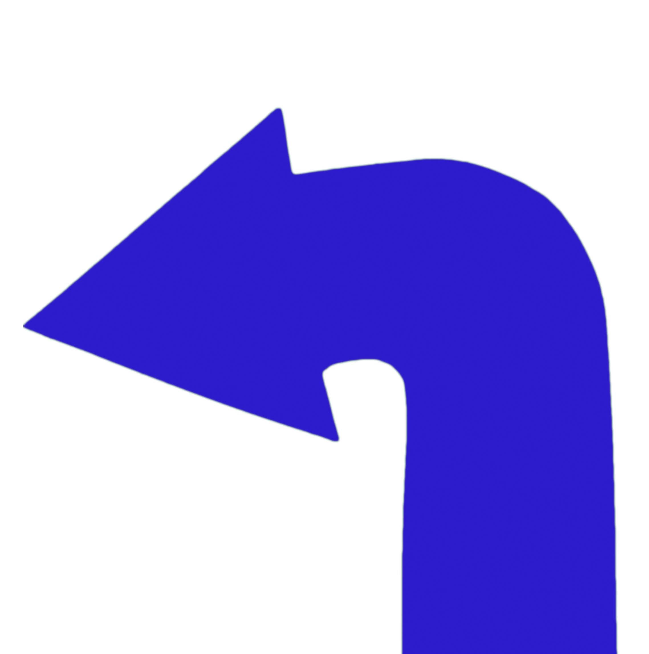 Set of 4 curved arrow floor markers