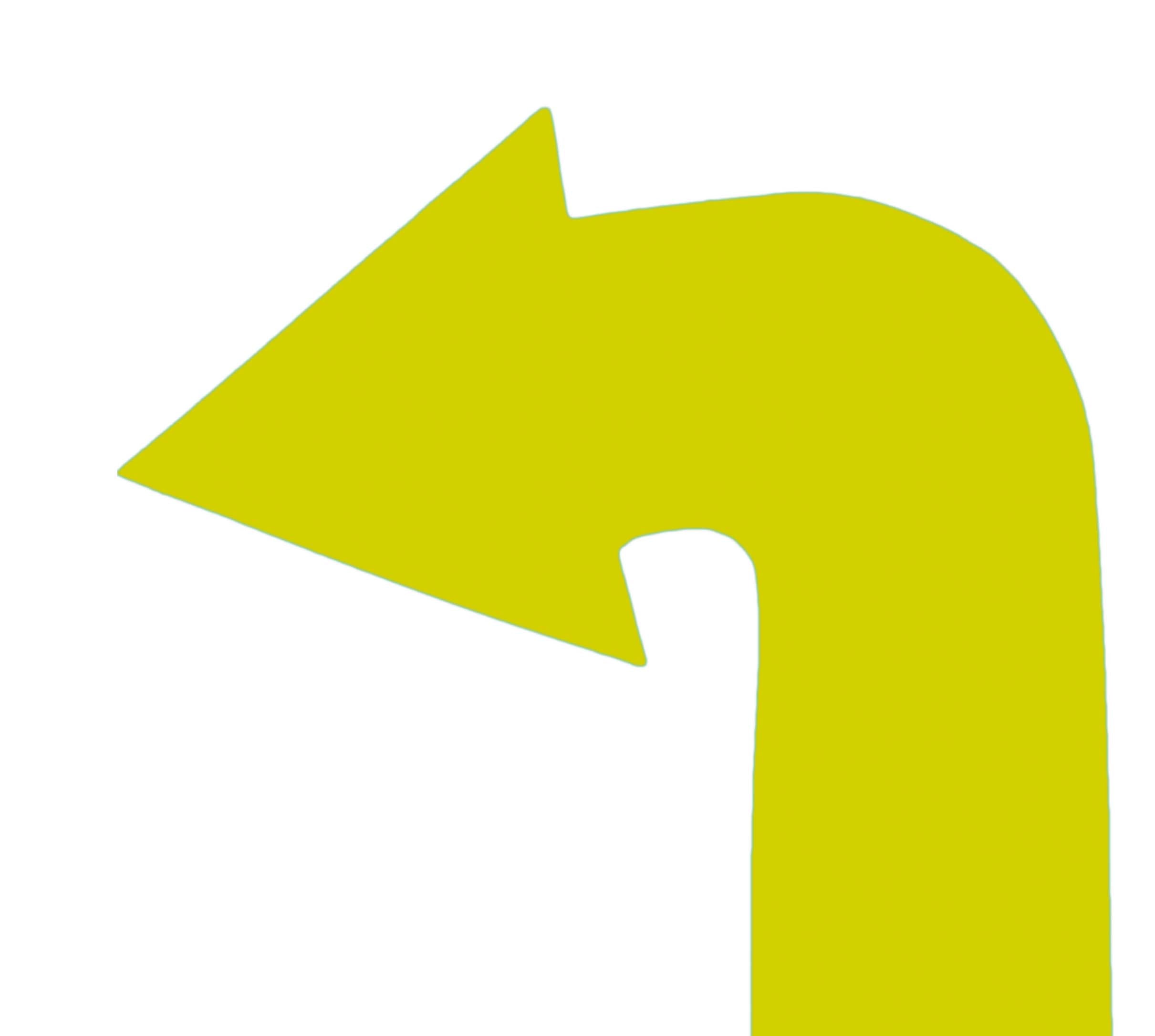 Set of 4 curved arrow floor markers