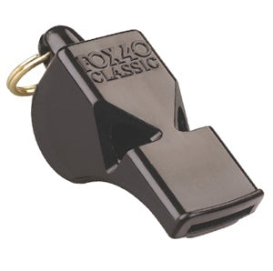 Referee whistle with lanyard