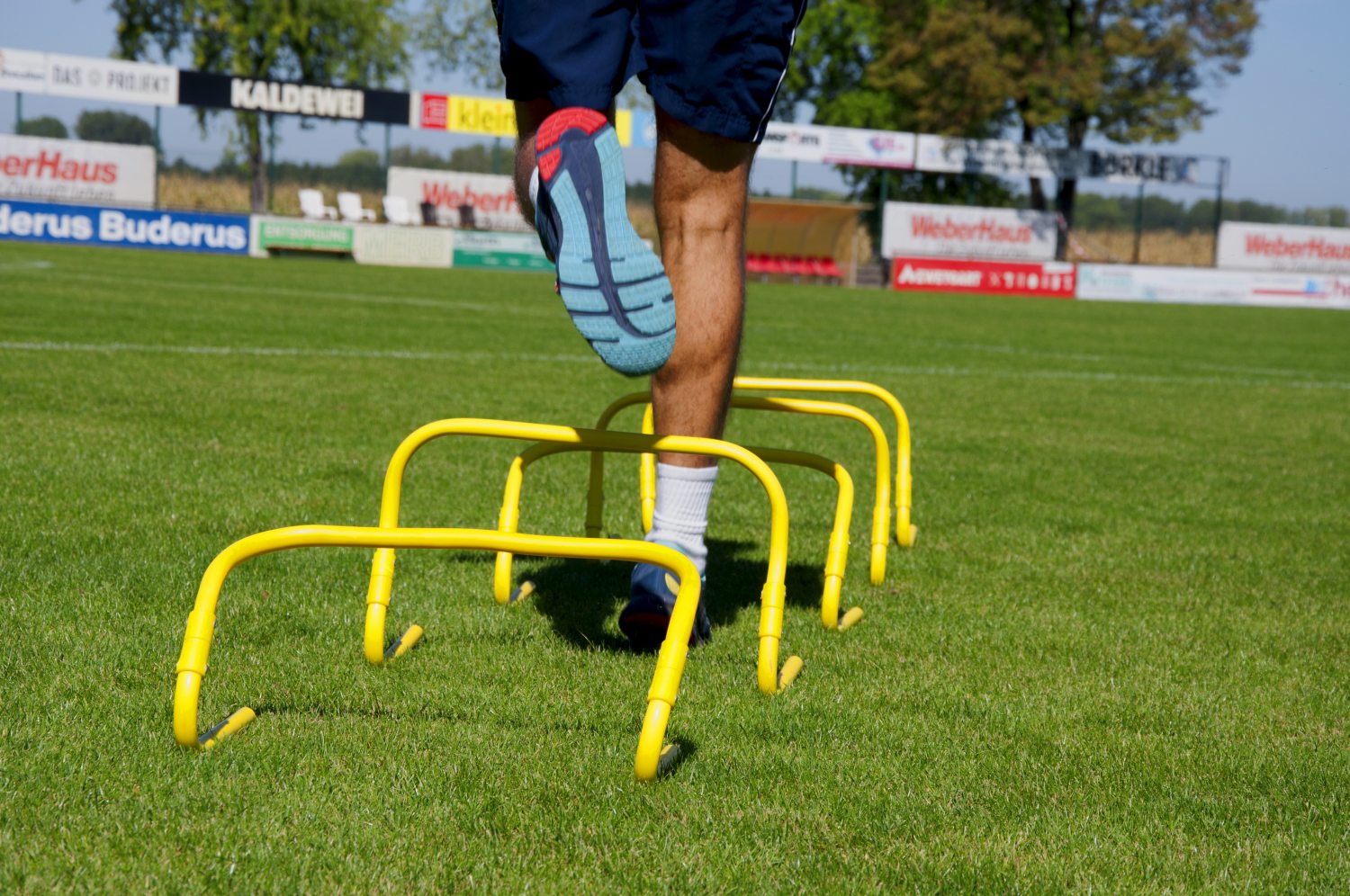 Set mit 5 verstellbaren Hürden (23 cm bis 30 cm)