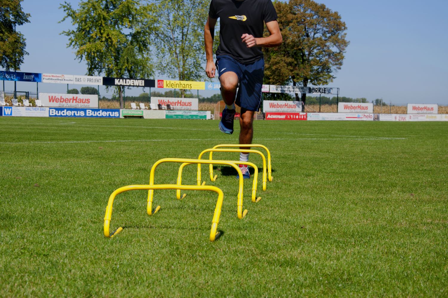 Set mit 5 verstellbaren Hürden (23 cm bis 30 cm)