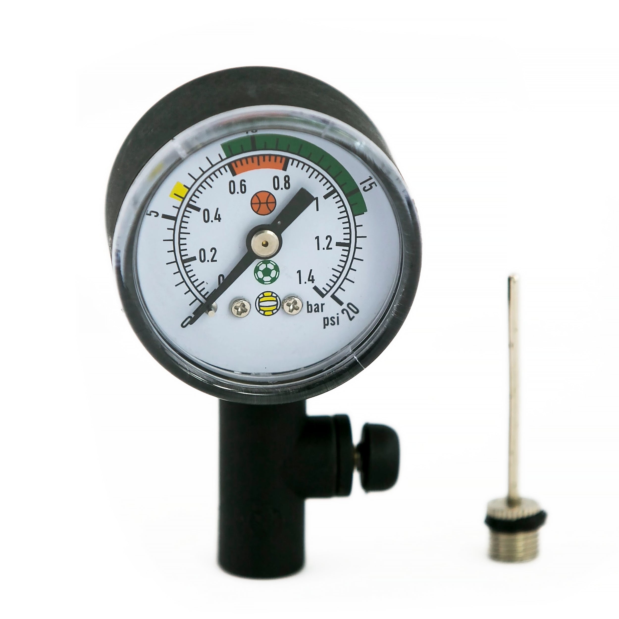 Pressure gauge with integrated pointer