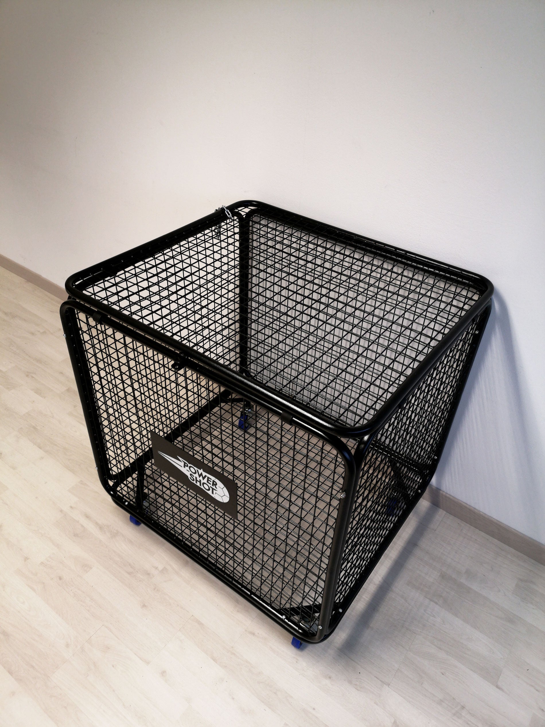Mobile Heavy-Duty Ball Storage Cage - 96 × 77 × 79 cm