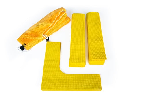 Indoor and outdoor ground marking kit 4 corners and 20 lines