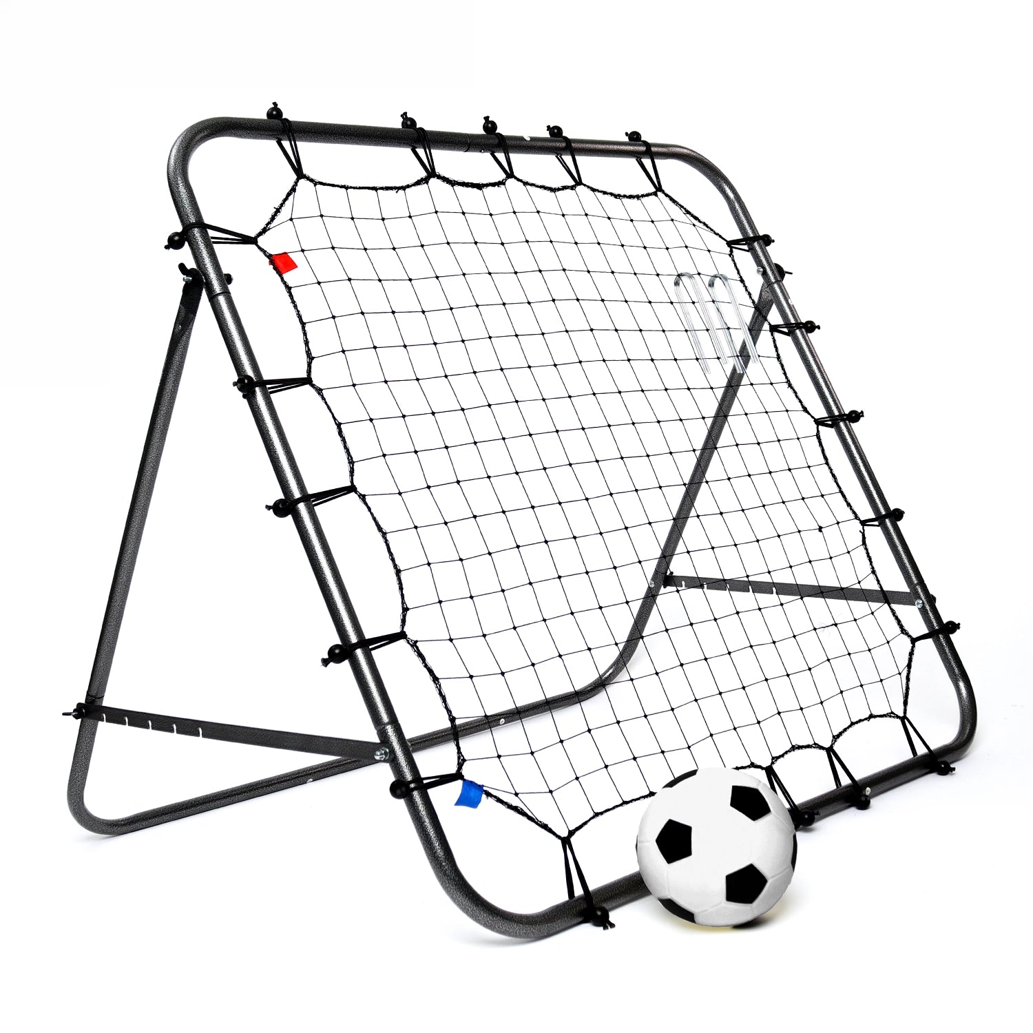Rebounder set with inflatable ball