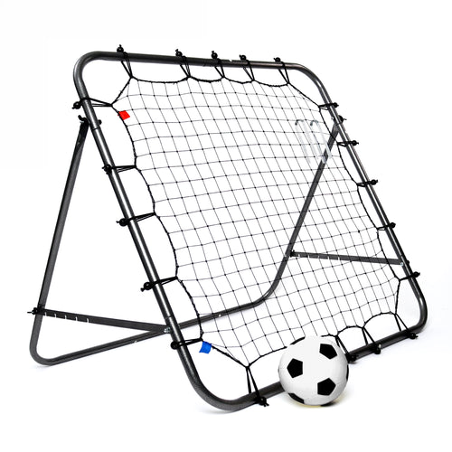 Rebounder set with inflatable ball