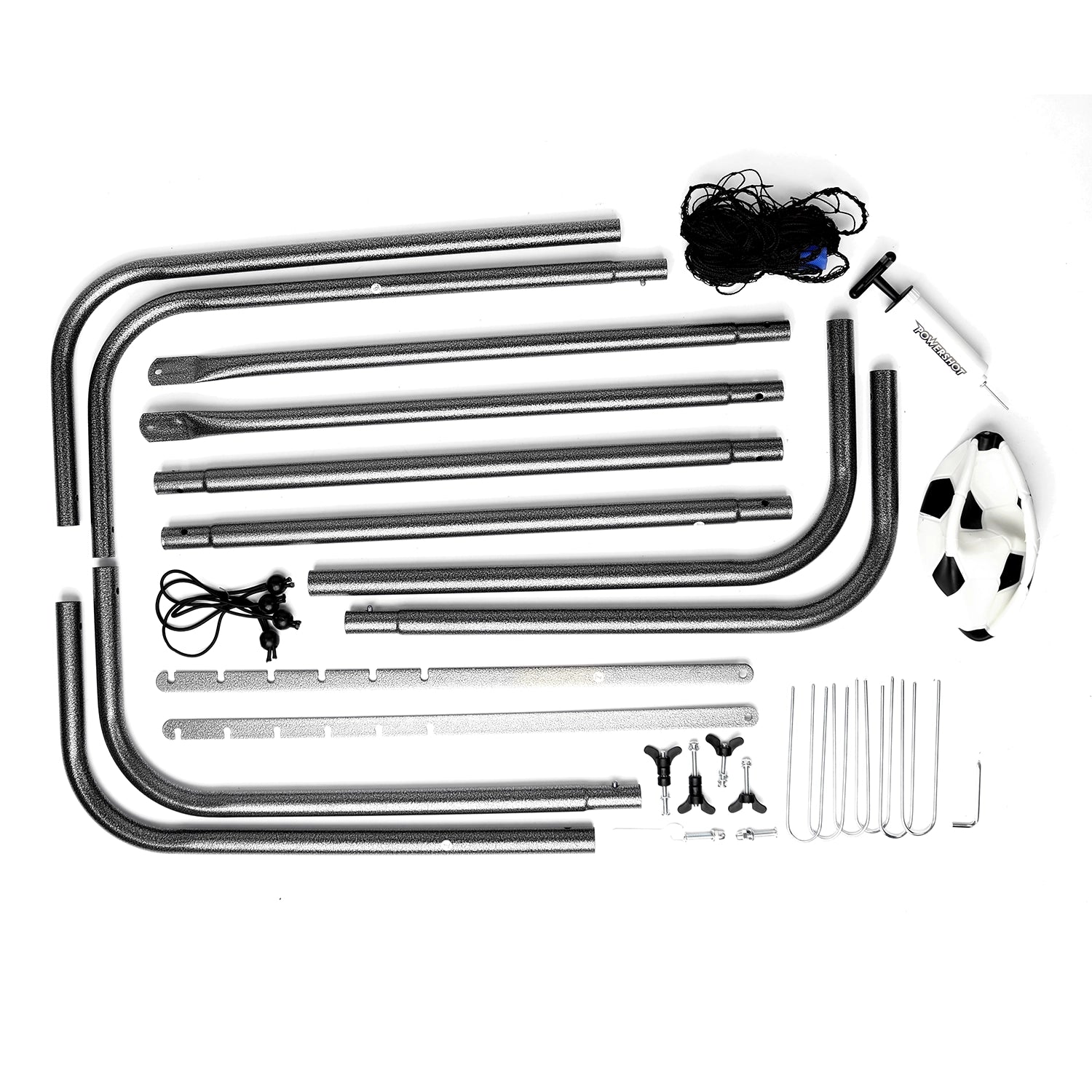 Rebounder set with inflatable ball