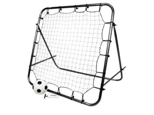 Rebounder set with inflatable ball