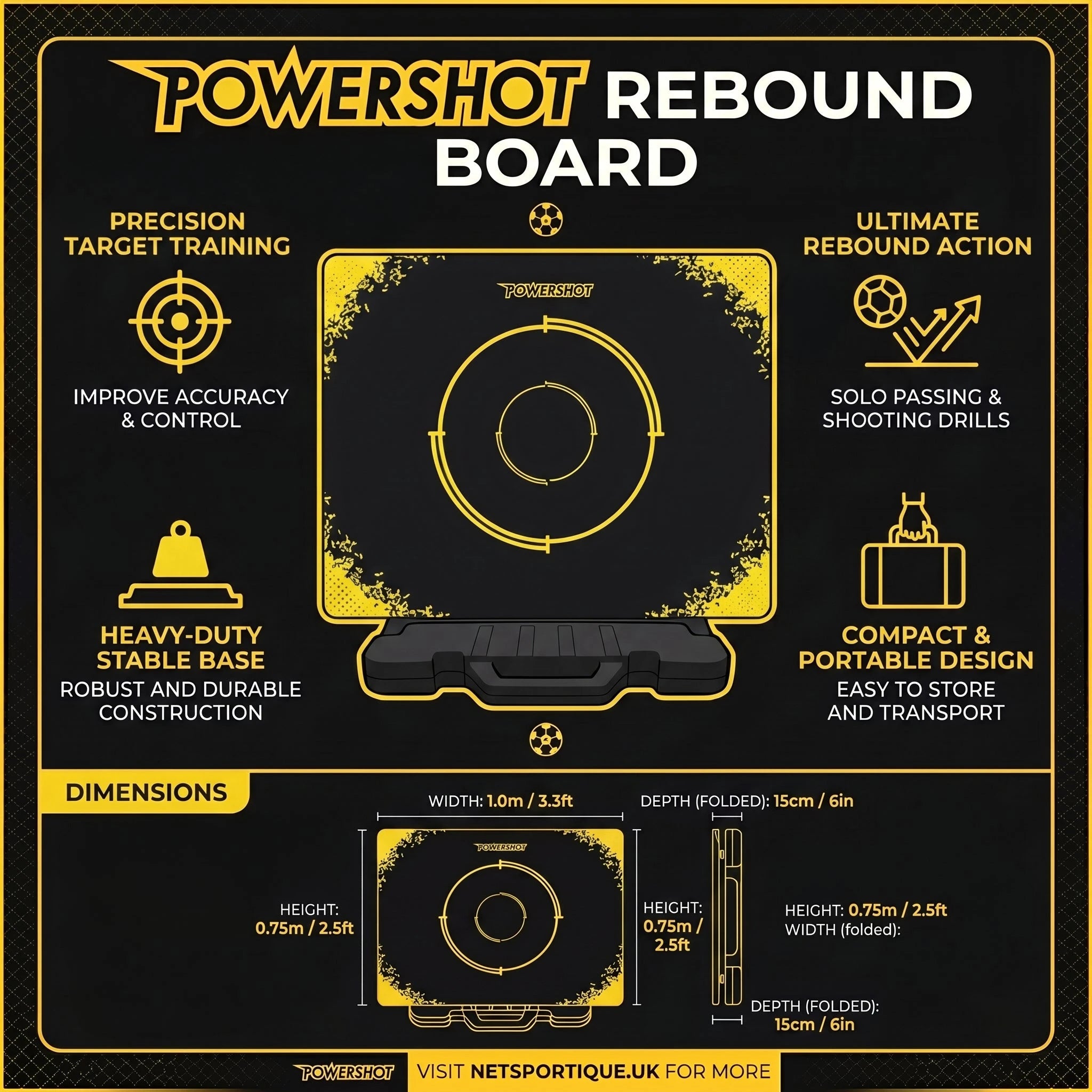 Rebound board - 1m x 0.75m