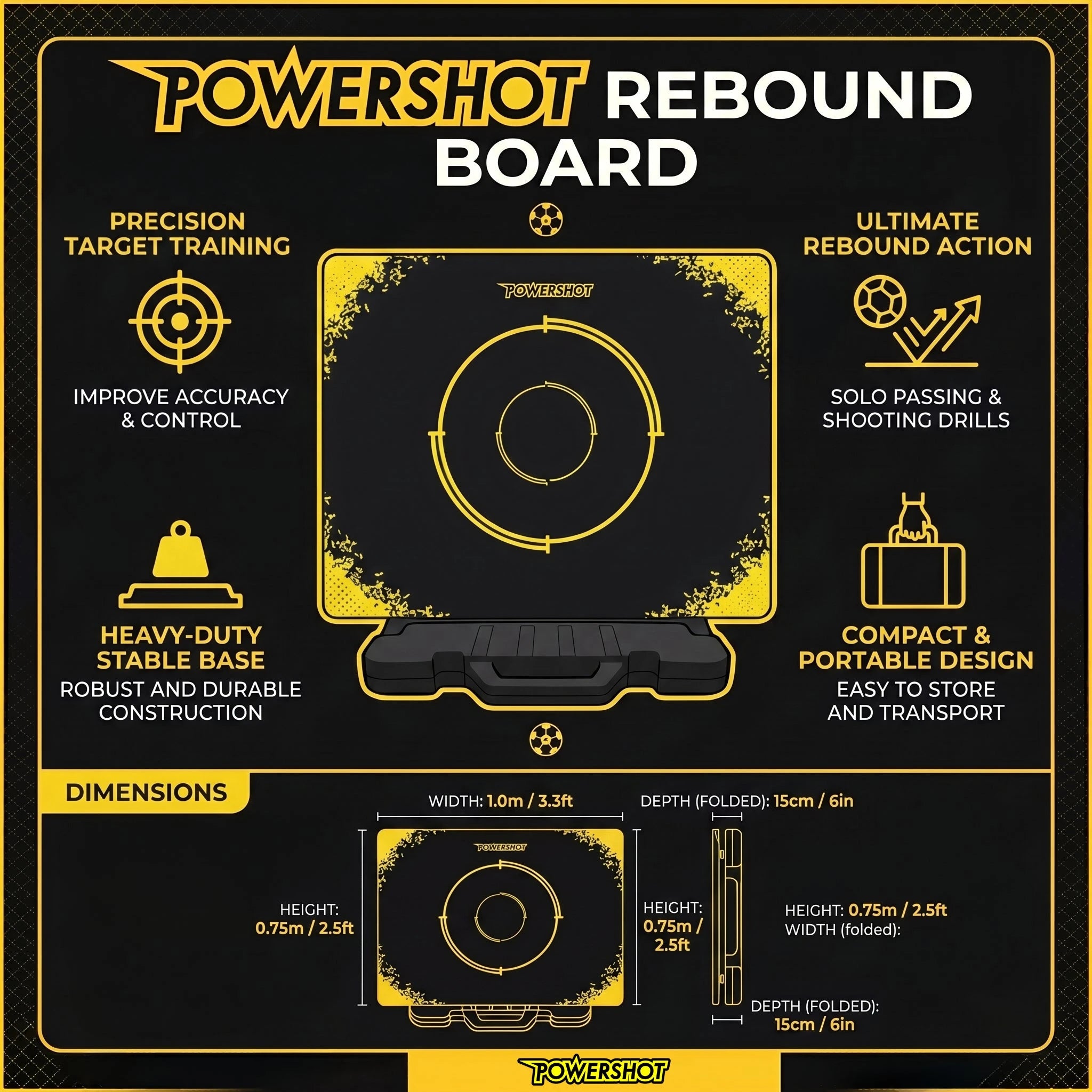 Rebound board - 1m x 0.75m