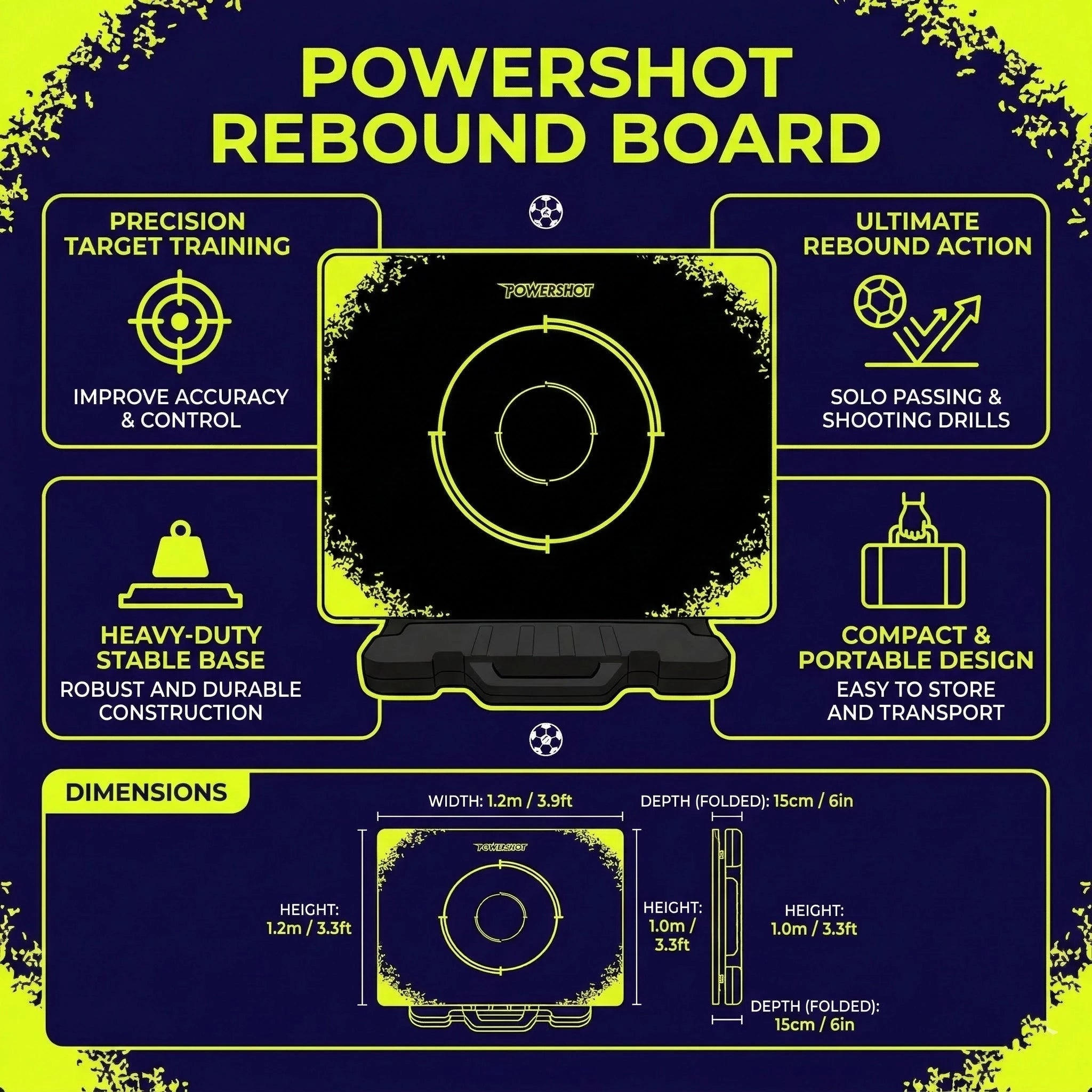 Rebound board - 1m x 0.75m Powershot