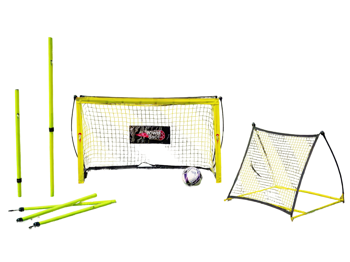 Leicht zu transportierendes Fußball-Trainingsset