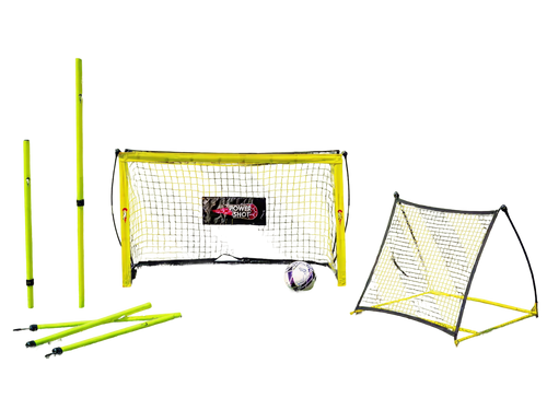 Leicht zu transportierendes Fußball-Trainingsset