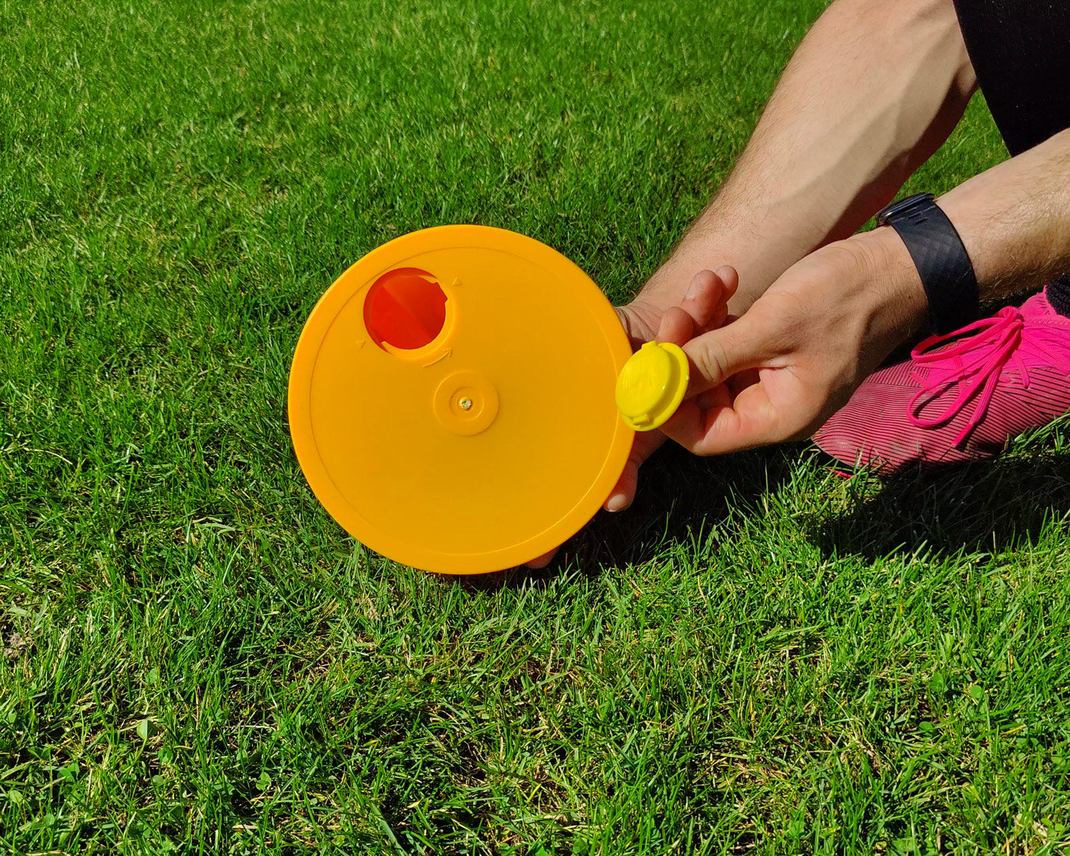 Dome base for slalom poles or hoops