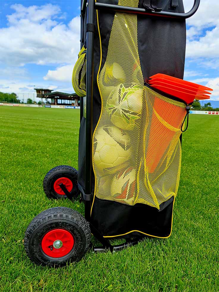 Multisport equipment cart with tactical board