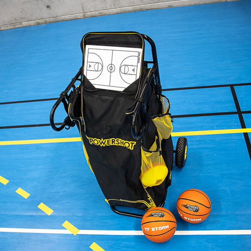 Basketball Equipment Cart with Bib Storage Bag