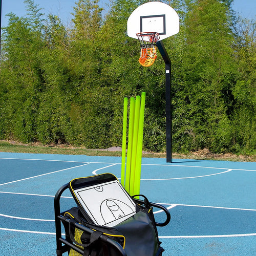 Basketball Equipment Cart with Bib Storage Bag